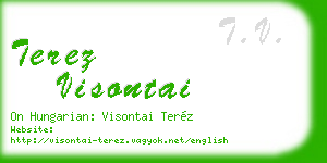 terez visontai business card