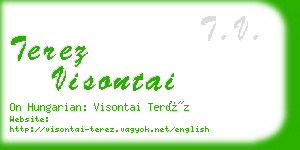 terez visontai business card